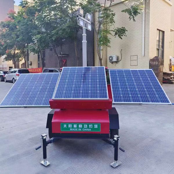 

Led Portable Rechargeable Solar Floodlight For Outdoor Waterproof Camping Work Emergency Mobile Lighting Spotlight