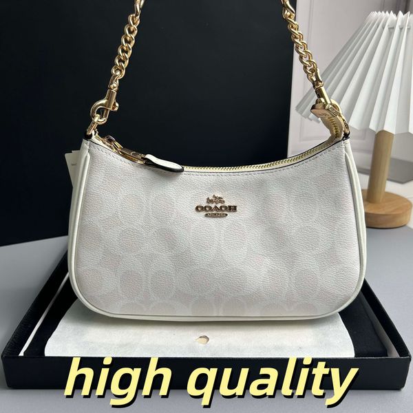 

Designer Bag Shoulder Bag Luxury Bag Purse Crossbody Bag Solid Color Vintage Women's Tote Bag High-Quality Leather Underarm Bag Black Large Capacity Chain Bag, #4-24cm