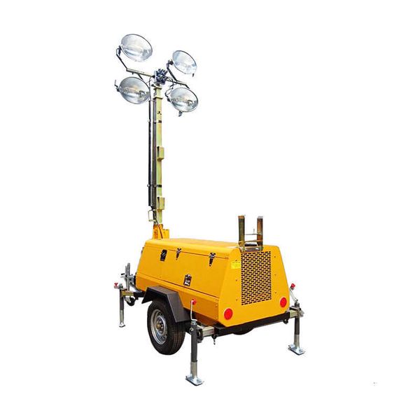 

Trailer Mounted Lighting Tower with 4000W Total Output and Heavy Duty Outriggers for Maximum Stability in High Wind Outdoor Environments