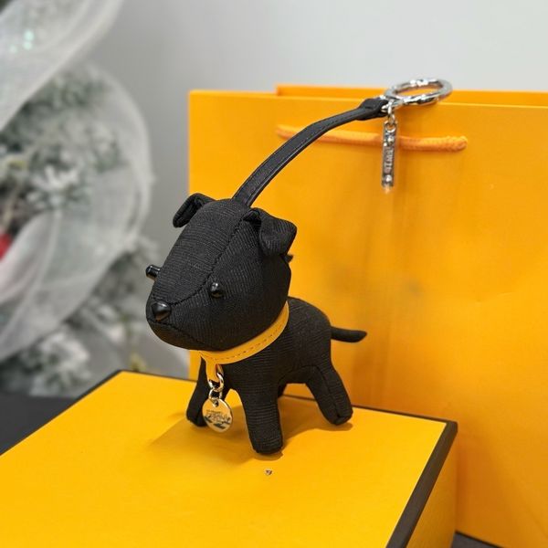 

Keychains Lanyards Luxury Designer Leather Fire balloon Bag Charm for Women Fashion Bag Leather Accessories Key Chain gift, Brown