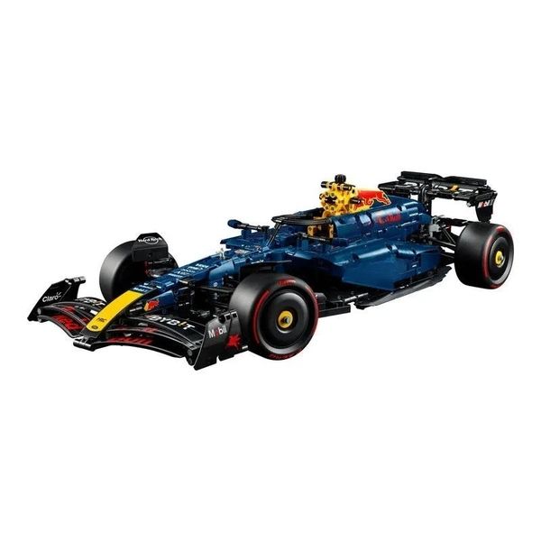 T8066 Red Bull Rb20 Formula F1 Mechanical Racing Model Boy Small Particle Assembly Building Block Toy