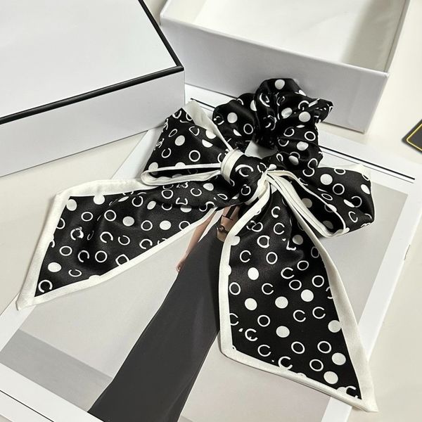 

Hair Rubber Bands Black White Camellia LargeHair Rubber Bands Satin Fragrance Temperament Versatile Hair Tie Accessory