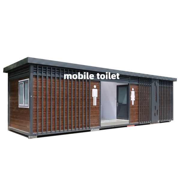 

outdoor vip camp portable camp toilet shower bathroom restroom wc mobile toilet price manufacturers Innovative Modern Design Mobile Steel Bathroom Trailer