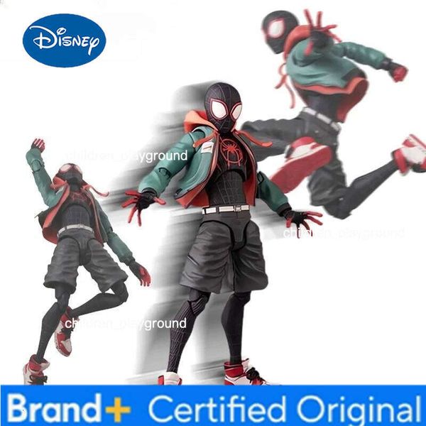 Disney Spiderman Miles Morales Action Figure Collection Sentinel Marvel Spider-Man Into the Spider Verse Figures Model Toy H260123