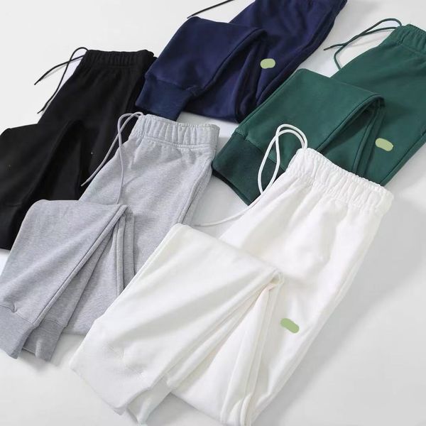 

Mens pants designer sweatpants classic French fashion fish embroidered pure cotton ankle pants, Black