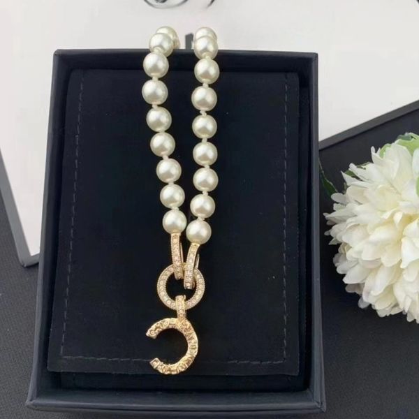 

Charm Women Pendant Necklace Designer Brand Gold Plated Necklace Classic Luxury Gift Pearl Necklace Design Gifts Jewelry