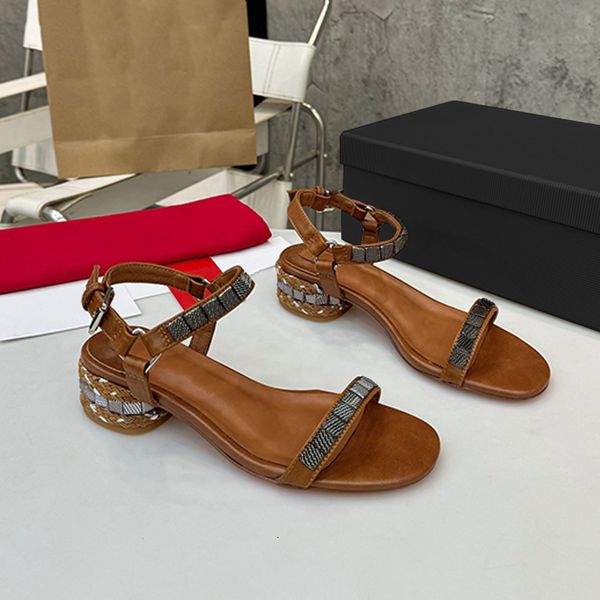 

Summer Designer Sandal Women Rivets Sliders Outdoor Beach Fashion Leather Mule Slipper Slides 1012, A1