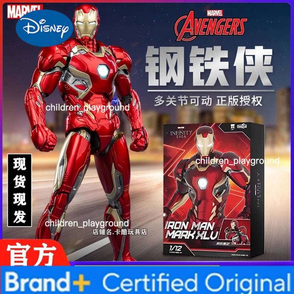Disney In-stock Panle Iron Man MK45 Model 1/12 Assembly Building Blocks Marvel Figure Trendy Toy for Boys Birthday Gift H2601231