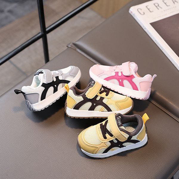 

Free Shipping kids shoes designer Girls Lovely Pink Daily Outdoor Low Top Soft Flat Sports Sneakers Kids Casual Shoes Size 16-30