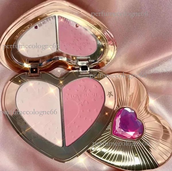 

soulmate palette in 1 Airbrush Love blush 2 colors PINK PEACH Flawless Blush 13g Health Beauty Face Cheek Cosmetics High Quality, As showing