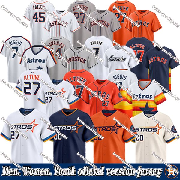 Jose Altuve Jersey Alex Bregman Yordan Baseball Jerseys Alvarez Astros Jersey Tatsuya Imai Kyle Tucker Josh Hader Justin Verlander Jeremy Pena City jerseys