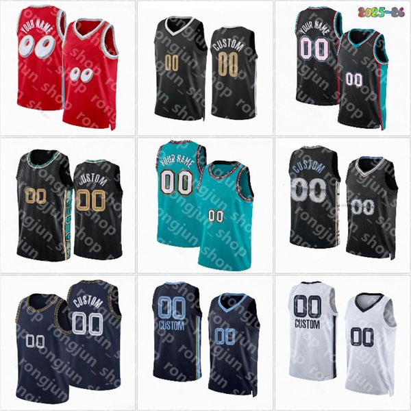 Basketball Jerseys Ja 12 Morant Jaren 8 Jackson Jr. Santi 7 Aldama Kentavious 3 Caldwell-Pope Zach 14 Edey Jaylen 0 Wells Cam 24 Spencer Jock 31 Landale 1 Pippen Jr. Printed