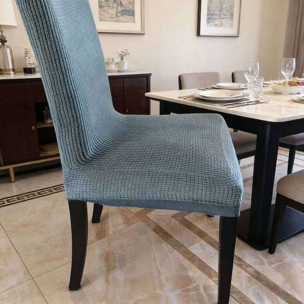 1PC Stretch Jacquard Spandex Seat Slipcover Adjustable Chair Covers Set Dining Room Removable High Back Chairs Cover New 2026 26L0126
