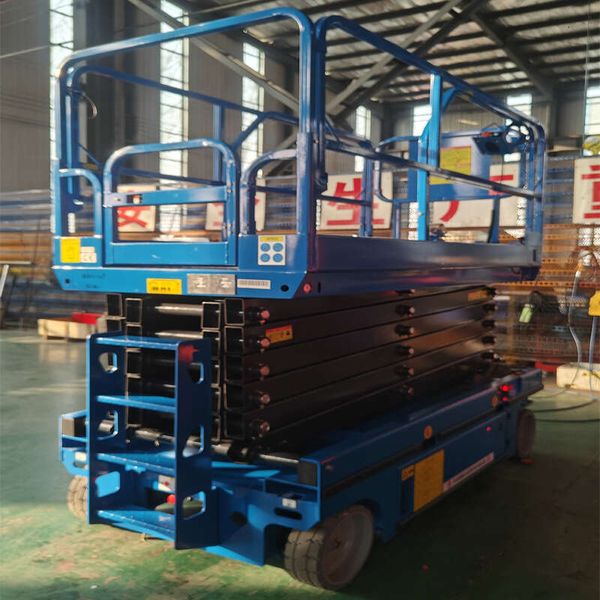 

Electric Mobile Lift 14m Self Propelled Scissor Platform With Heavy Duty Outriggers For Exceptional Stability At Full Height