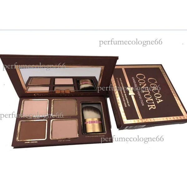 

brand makeup COCOA Contour Kit 4 Colors Bronzers Highlighters Powder Palette Nude Color Shimmer Stick Cosmetics Chocolate Eyes7430513, Mixed color