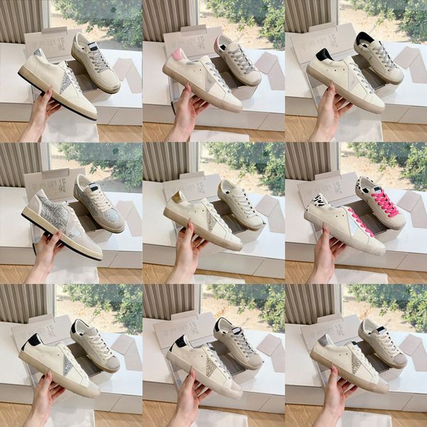 

Classic Star Sneakers Designer Dirty Shoes Women Men Casual Gold Trainers Old School Leather 1026, A1