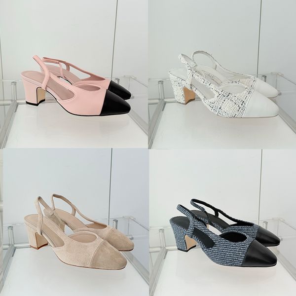 

Women Slingbacks Sandal Designers Ballet Shoes High Heels Pumps Loafers Ladies Party Wedding Dress Shoes 995, A1