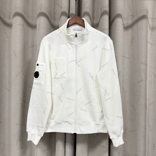 

Mens designer jacket puffer jacket zipper hoodies fashion company half zip fleece hoodie jacket, Gray-c5