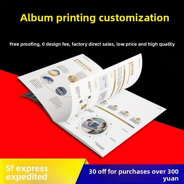 

70% off Flyer Printing Corporate Brochure Customization Book Product Manual Color Pages