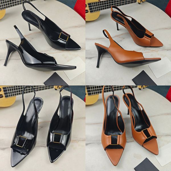 

Sexy Elegant Sharp Pointed Pumps Designer High Heels Summer Women Sandals Open Toe Slingback 1006, A2