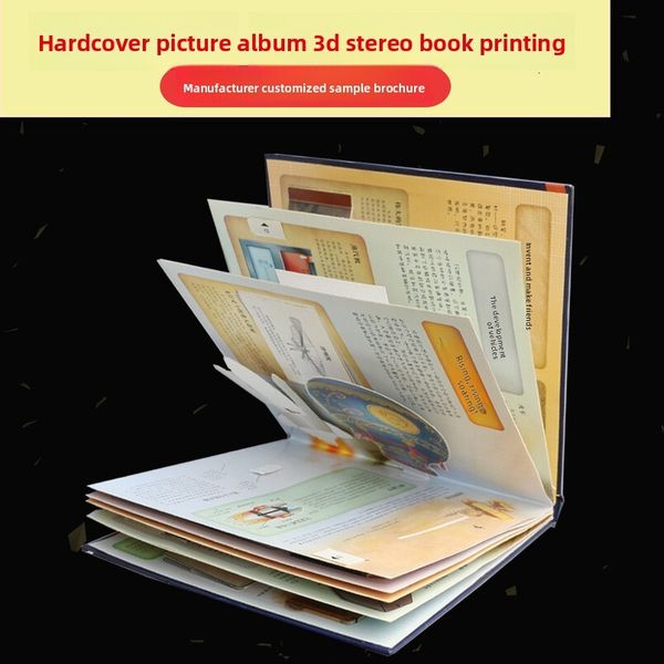 

Hardcover Art Pop-up Book Printing Custom 3D Customized Corporate Brochure Manual Production Special Paper