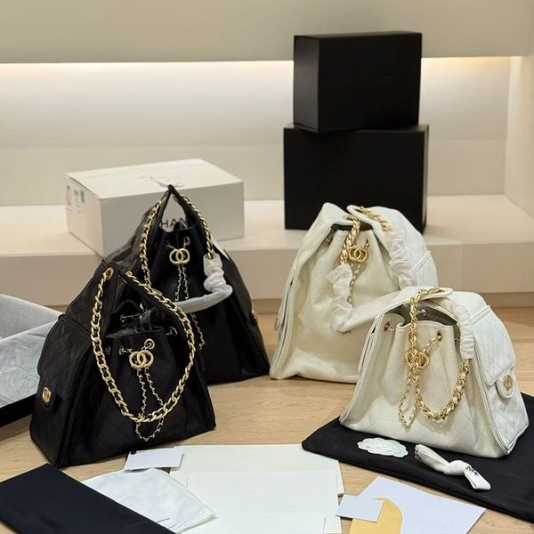 

designer bag 25 bag mini luxury bag large capacity crossbody bag Hobo bag fashionable women's bag Trendy printed handbag lychee peel bucket drawstring single bag, Cf-41-caviar