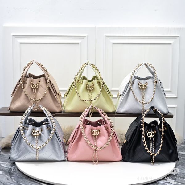 

tote bag 25 bag designer bag luxury bag suede adjustable chain bucket bag underarm bag shoulder bag crossbody bag caviar classics handheld outdoor fashion travel bag, #50-caviar-20cm