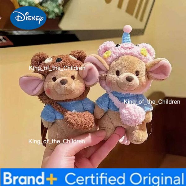 Disney Cute Cartoon Roo Plush Toy Kawaii Smiling Mouse Doll Bag Pendant Stuffed Animal Movie Figure Plushies Birthday Gifts Girl H260128