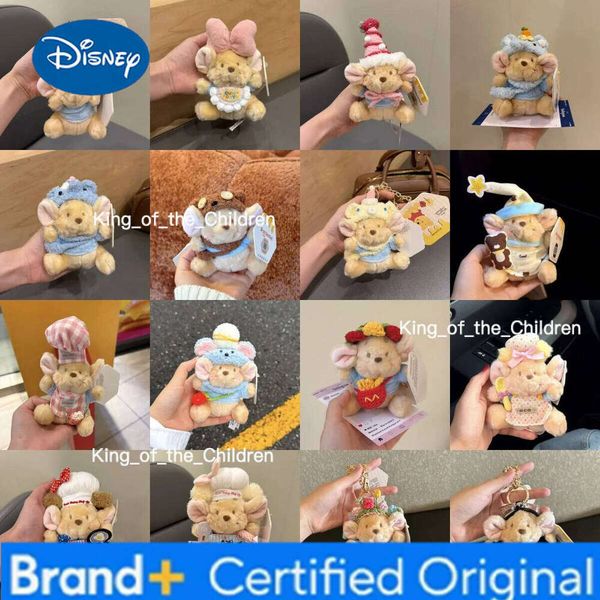 Disney Winnie The Pooh Roo Kangaroo Plush Stuffed Keychain Cute Chef Outfit Decoration stuffed Doll Pendant Gift Toy for kids xmas H260128