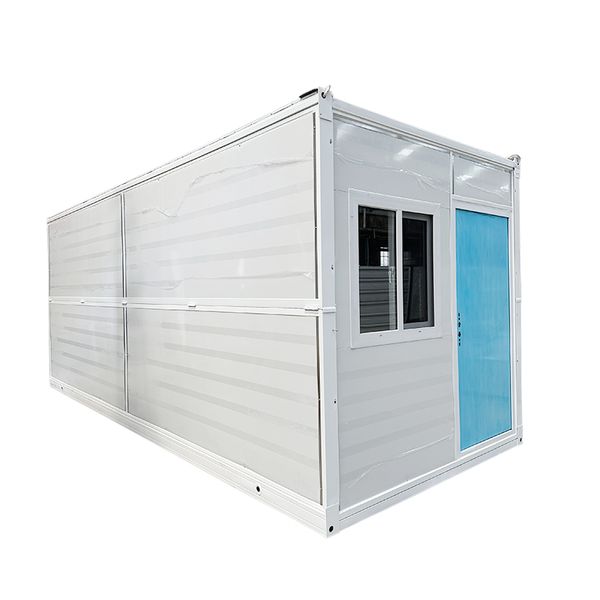 

20ft Container Office Prefab Folding Mobile Home Portable Steel Container House for Living Room Sandwich Panel Mobile Home Shop