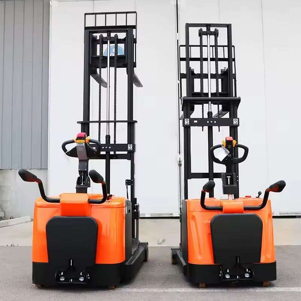 

Walkie Stacker Electric Pallet Jack 1.2 Ton 1.6m Lift Height Full Powered Forklift for Tight Warehouse Spaces and Efficient Rack Loading