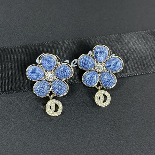 

High Quality Designer Earrings Bracelet Luxury Gold Plated Copper Earring Jewelry Crystal Choker necklace Letters Stud Earrings Jewelry