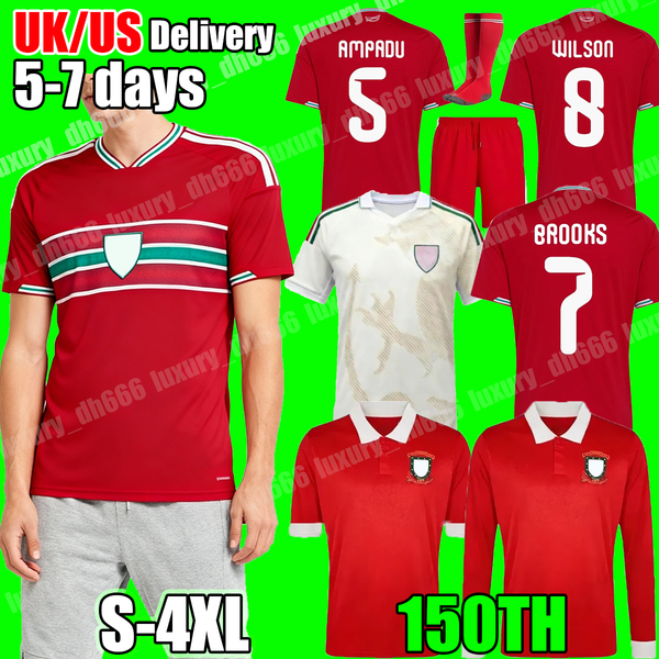 

4XL 2026 World Cup wales football jersey shirt Top Special 150 Year Anniversary 150 shirt BROOKS WILSON JOHNSON D.JAMES AMPADU WILLIAMS J.JAMES home away men kids kit, Black