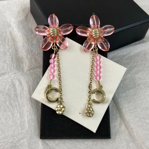 

Earrings High Quality Real Gold Brass Copper Letter Pearl Earring Fashion Womens Elegance Wedding Party Jewelry Accessories