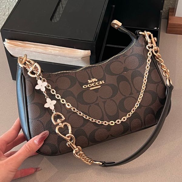 

designer bag tabby teri shoulder bag luxury bag tote bag women classic old flower shoulder crossbody bag casual handheld chain bag shoulder bags, #2-24cm