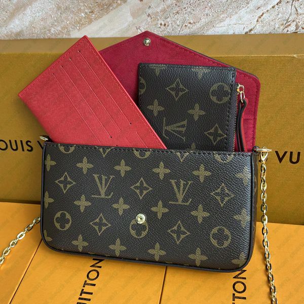 

Luxury Designer Messenger High Quality Leather Crossbody Bags Pochette Felicie Bags Handbags Purses Designers Shoulder Bags Woman Handbags wallet, L-8