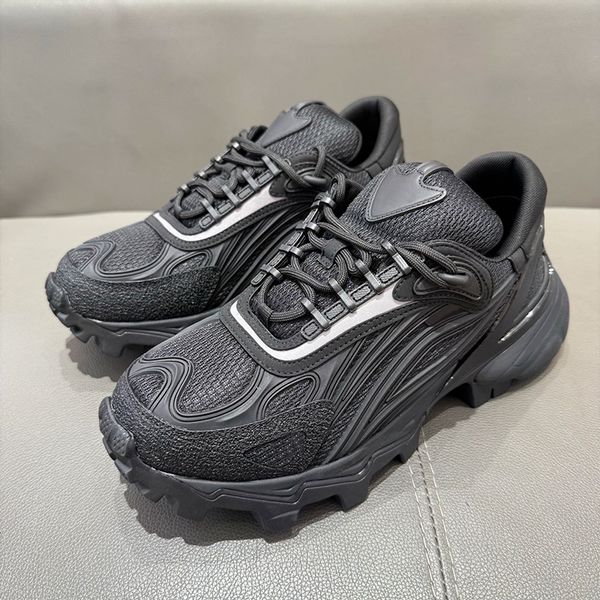 

2026 Luxury Summit Sneaker Men Designer Shoes Breathable Sports Running Shoes Epi Leather Mix Of Materials Upper Platform Outdoor Shoe 1051, A2