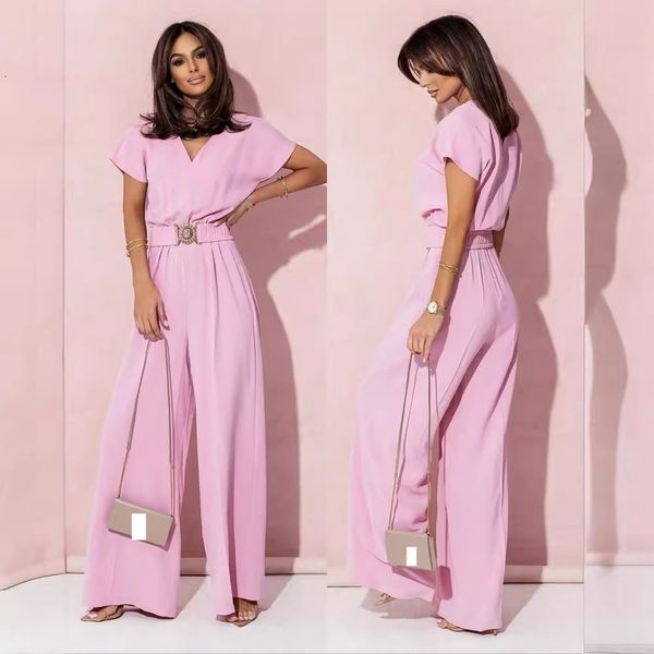 Chic and Stylish Short-Sleeved Jumpsuit for Women