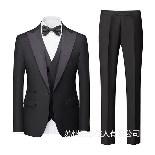 (381) Men's three-piece suit set, casual business suit