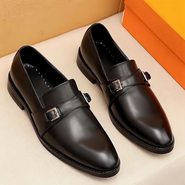 Dress shoes designer classic luxury party wedding genuine leather comfortable breathable waterproof