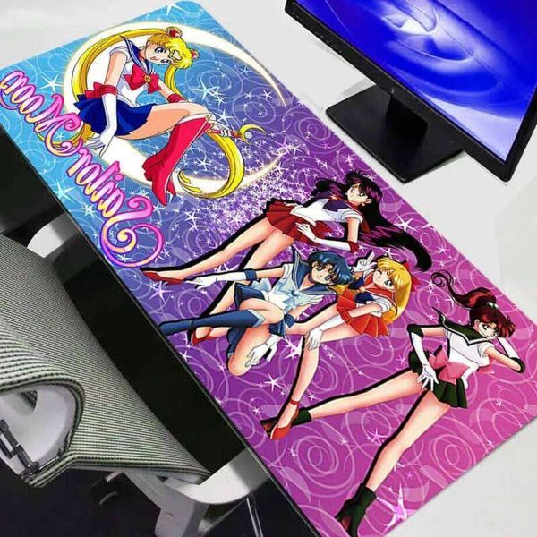 Ergonomic Mouse Pads & Wrist Rest Cushions Pad Mouse S Sailor Moon Oversized Extended Full Desk Gaming Anime Carpe Large PC Gamer Computer Mausepad Varmilo Ke B3