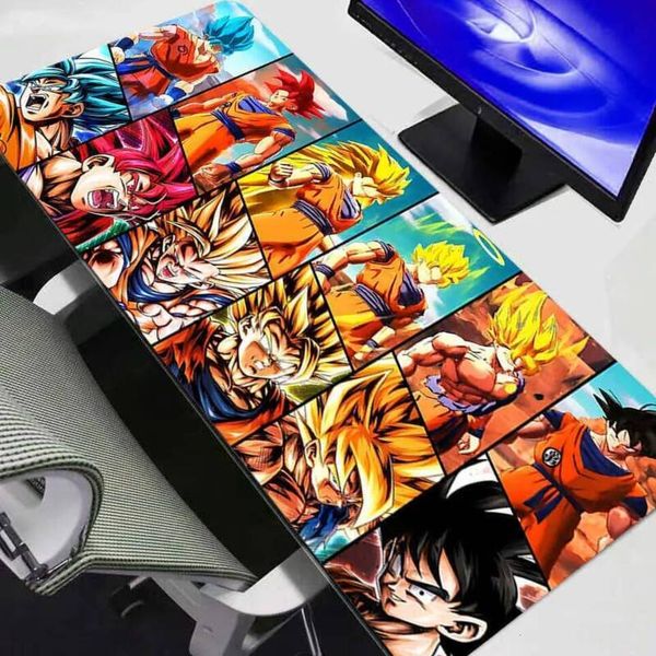 Ergonomic Mouse Pads & Wrist Rest Oversized Extended Full Desk Gaming Cushions Pad Mouse Dragon Ball Z DBZ XL Lockedge Large Gaming Accessories Computer Gamer N3