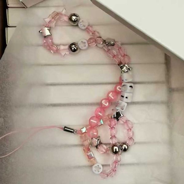 Designer Pink cell phone chain key chain car keychain diy pendant ornament bracelet VIP gifts L2684SA
