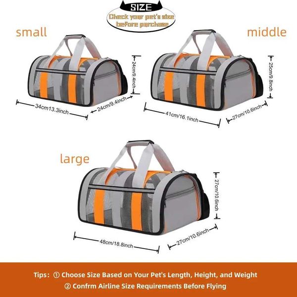 BagCatcat Handheld Carriers Crossbody Dog Carrier Pet for Small/Medium Cats Dogs Puppies Small Soft Sided N260808