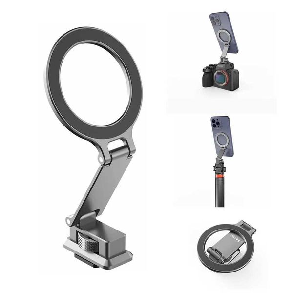 2025 Aluminum Camera Hot Shoe Magnetic Phone Holder w Arca Coldshoe Phone Mount for MagSafe Iphone 16 15 Samsung Monitor Bracket T260806