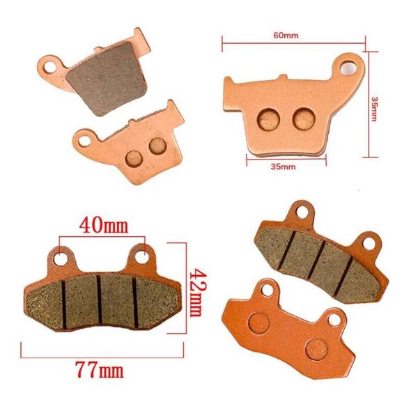 Motorcycle Fuel System Spare Parts Copper Base injector nozzle Disc Sintered For KAYO F03/R03 T4 T6 K6 X2 K16 K18 Front And Rear Br 66