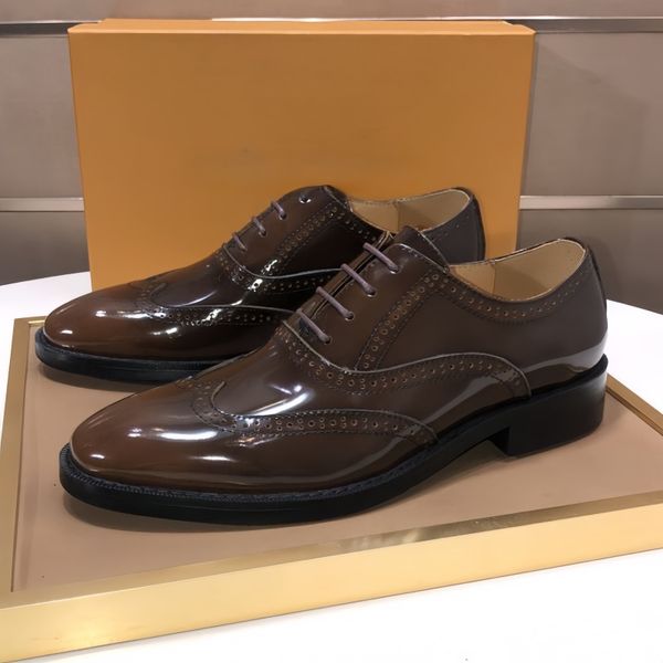 Dress shoes designer classic luxury business evening wedding genuine leather comfortable breathable