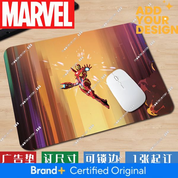 Small Cartoon Iron Man Fun Creative Stitched Edge Mouse Pad Marvel Avengers Simple Office Computer Mat