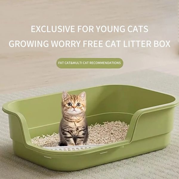Miscellaneous Cat Supplies grass planting kit Extra Large Splash Toilet Giant Semi Enclosed Litter Box Pet Gra