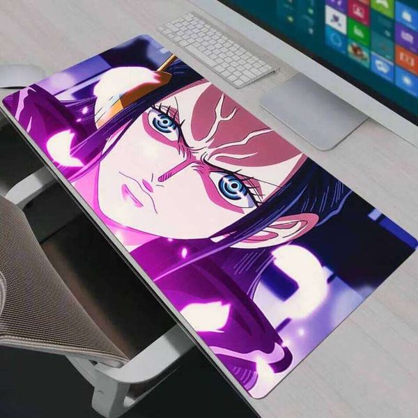 Ergonomic Mouse Pads & Wrist Rest Cushions Gaming Pad Computer Oversized Extended Full Desk Gaming Mousepad Desk Mat PC Anime One Piece Nico Robin Carpet Keyb H3